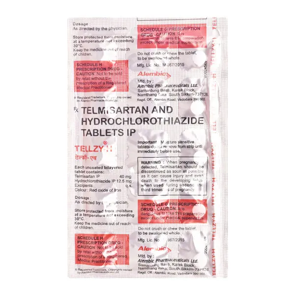Tellzy H 40mg Tablet 15s
