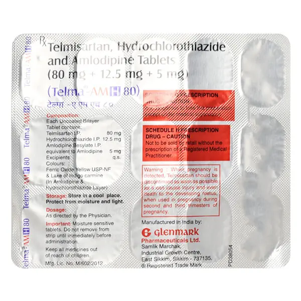 Telma Amh 80mg Tablet 15s