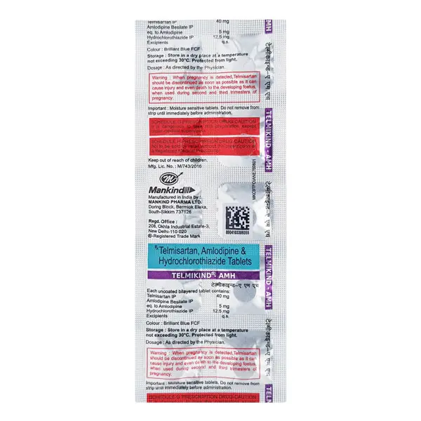 Telmikind Amh 40mg Tablet