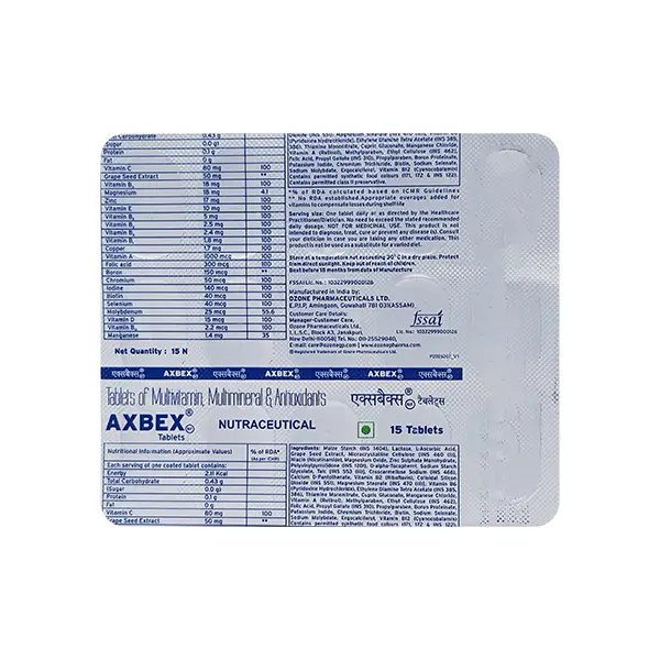 Axbex Tablet 15s