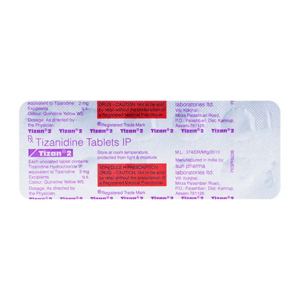 Tizan 2mg Tablet 10s