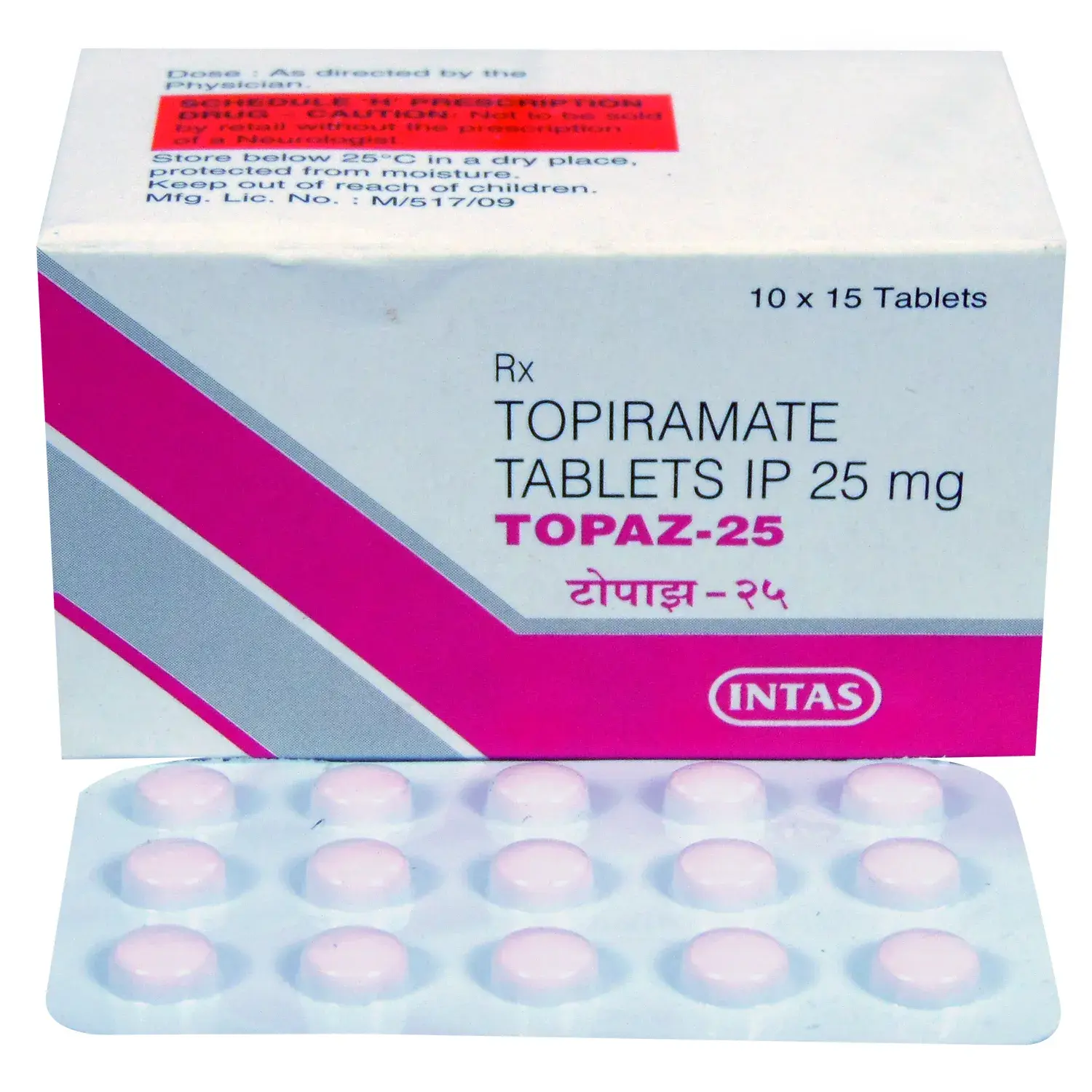 Topaz 25mg Tablet 15s