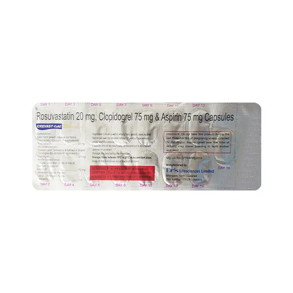 Crevast Gold 20mg Capsule 15s