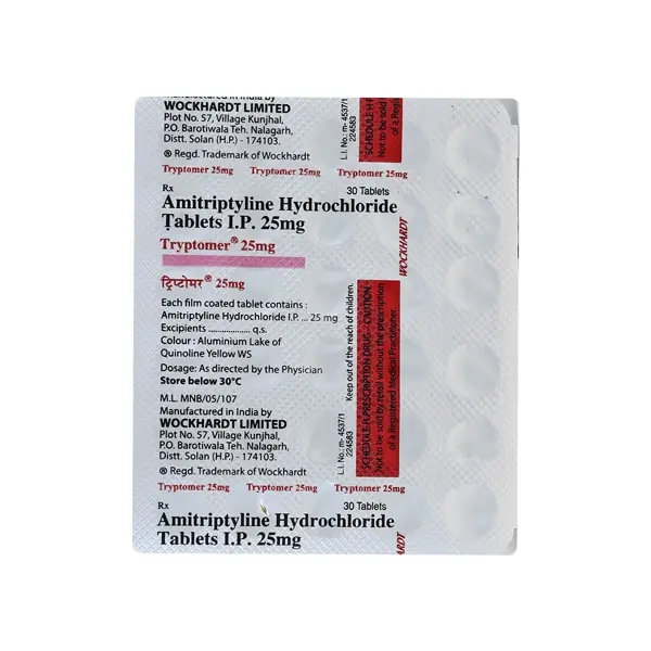 Tryptomer 25mg Tablet 30s