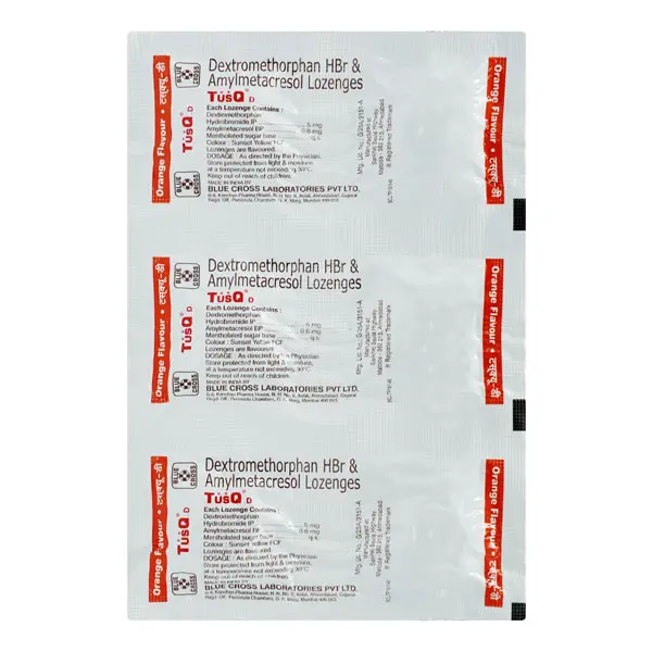 Tusq D Lozenges Dextromethorphan 15mg