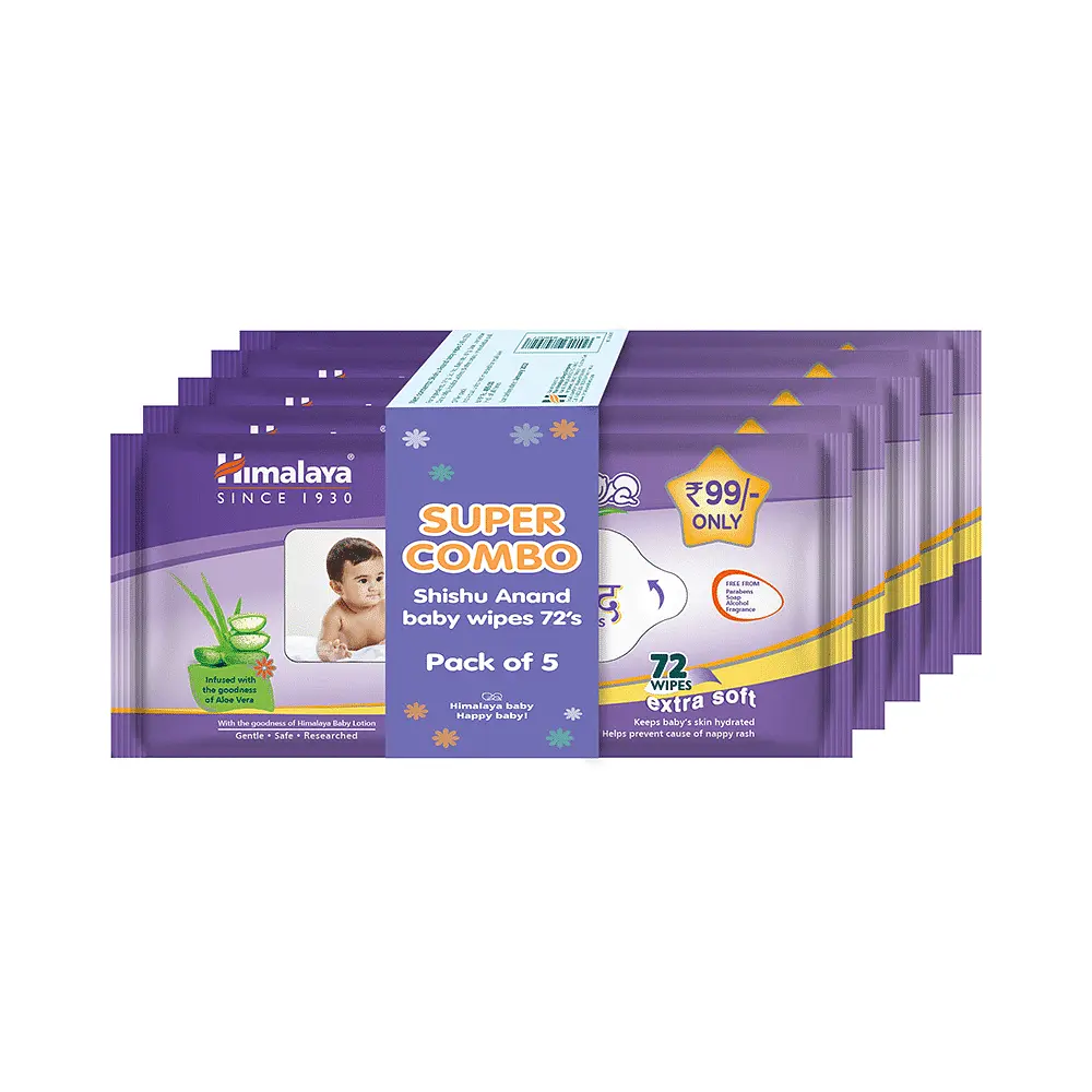 Himalaya Shishu Anand Baby Wipes 72s