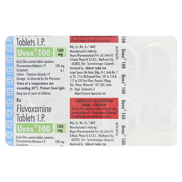 Uvox 100mg Tablet 10s