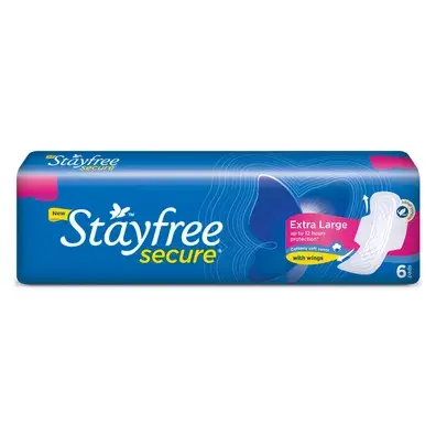 Stayfree Secure Cottony Pads XL 6s