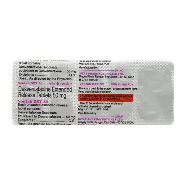 Ventab Dxt 50mg Tablet