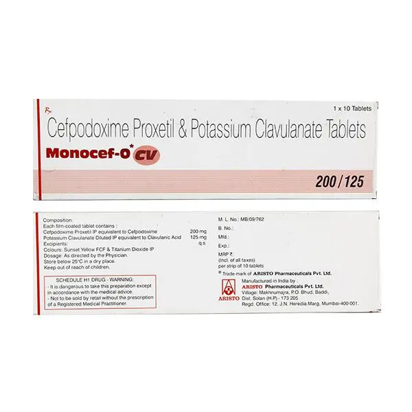 Monocef O CV 200 Tablet 10s