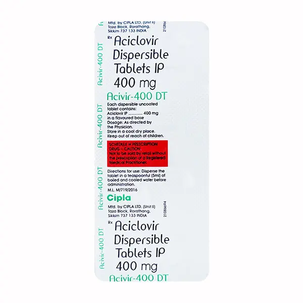 Acivir DT 400mg Tablet