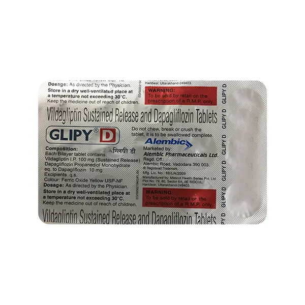 Glipy D Tablet 15s