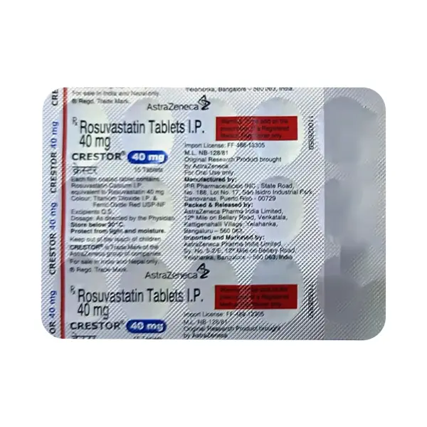 Crestor 40mg Tablet 15s