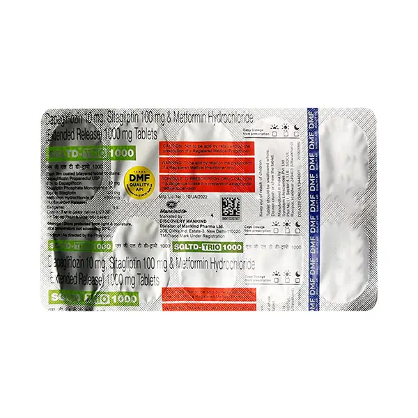 Sgltd Trio 10/100/1000mg Tablet 10s