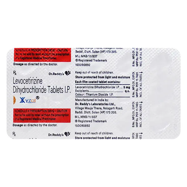 Xyzal 5mg Tablet