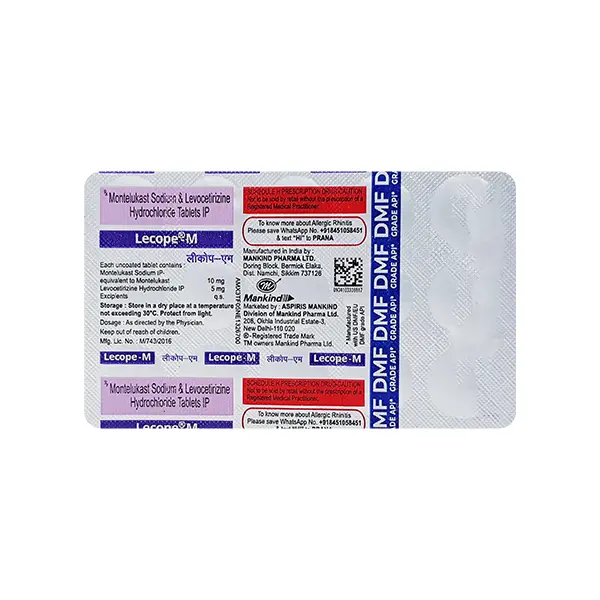 Lecope M 10mg/5mg Tablet 15s