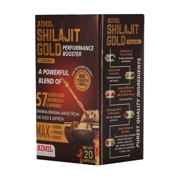 Aimil Shilajit Gold Capsule 20s