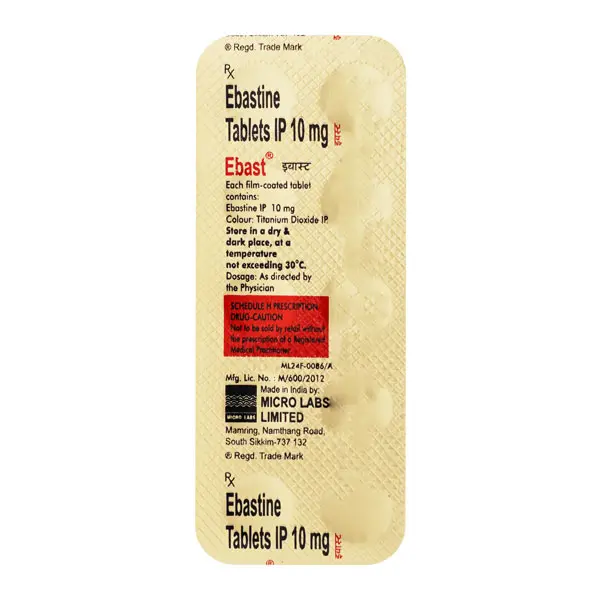 Ebast 10mg Tablet