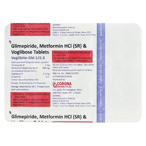 Voglibite G 2/0.3 mg Tablet 10s