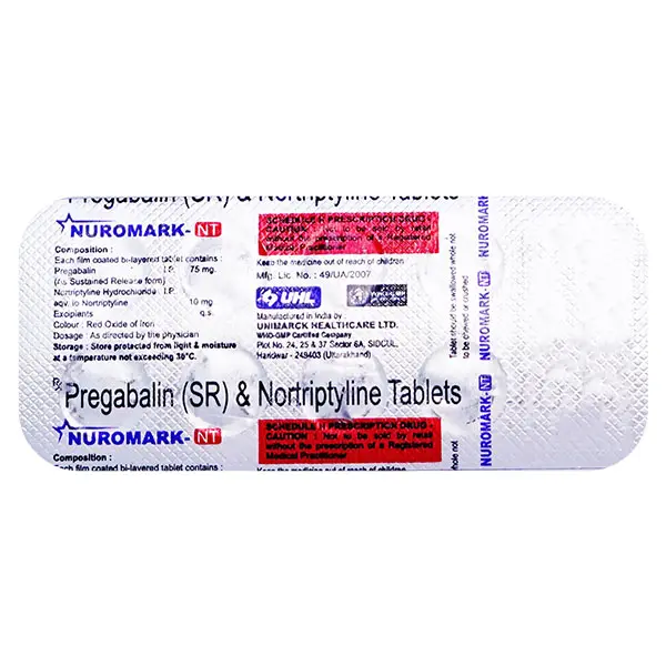 Nuromark NT 75mg/10mg Tablet