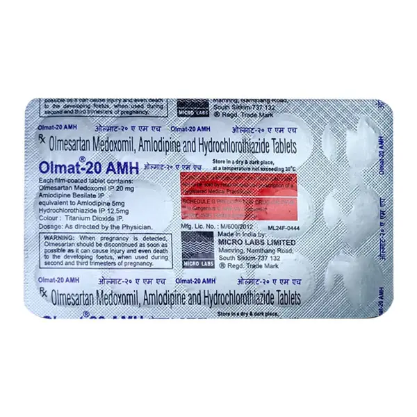 Olmat Amh 20mg Tablet 15s
