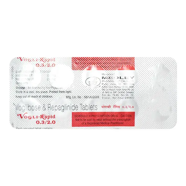 Vogli Rapid 0.3/2mg Tablet 10s