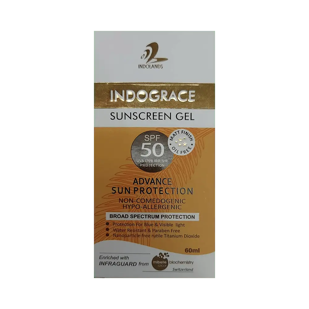 Indograce Sunscreen SPF 50 Gel 60ml