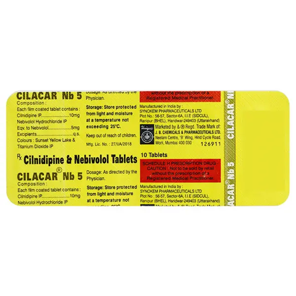 Cilacar NB 5mg Tablet 10s