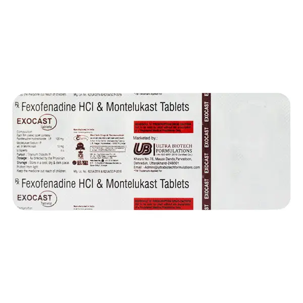 Exocast 10 mg Tablet 10s