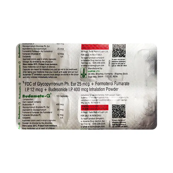 Budamate G Inhalation Capsule 10s