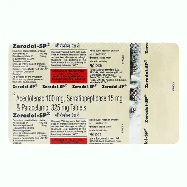 Zerodol SP Tablet 10s