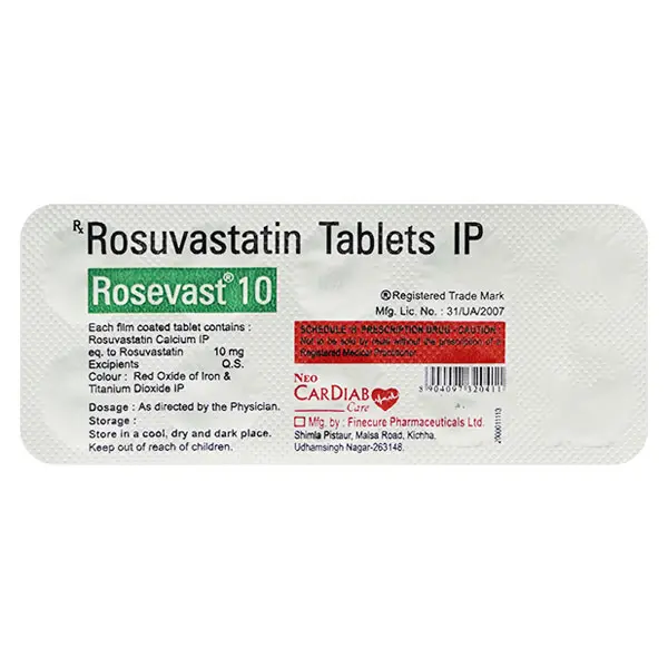 Rosovast 10mg Tablet 10s