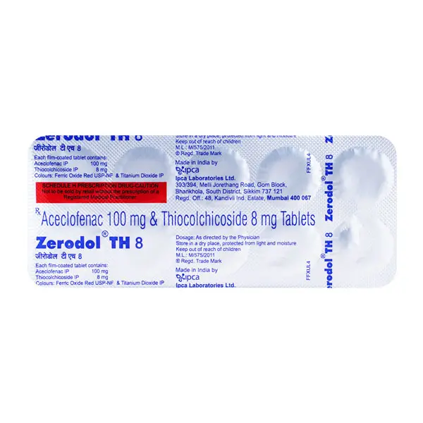 Zerodol TH 8mg Tablet 10s