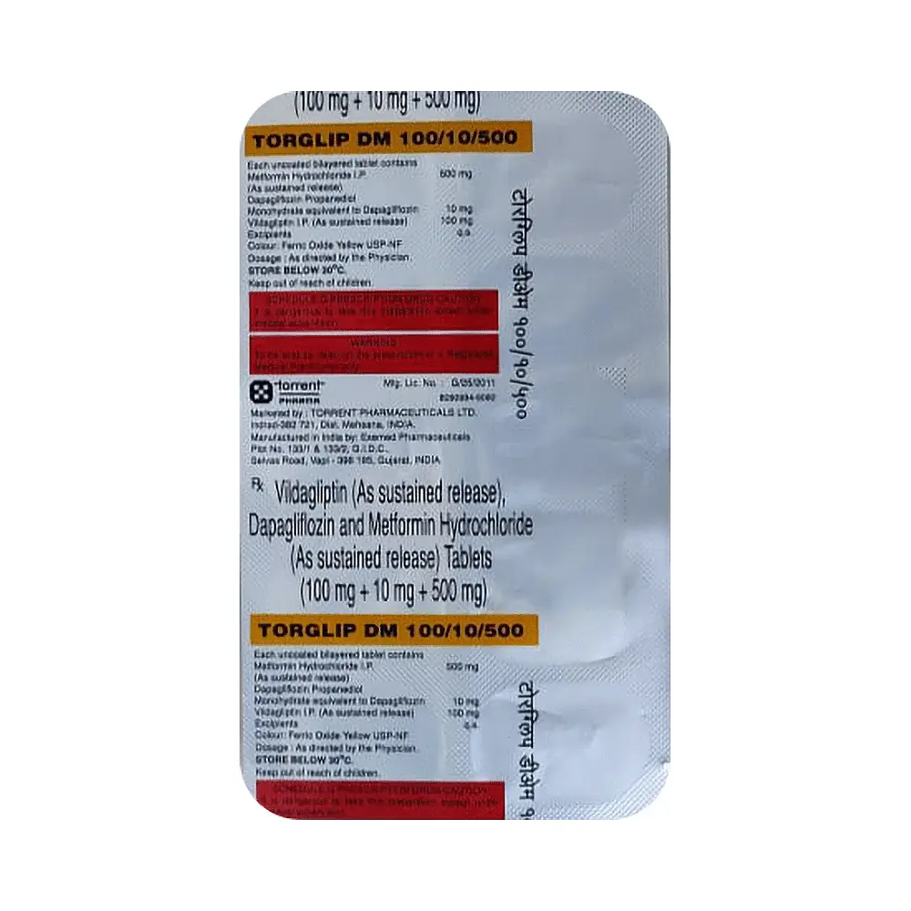 Torglip DM 100/10/500 Tablet 10s