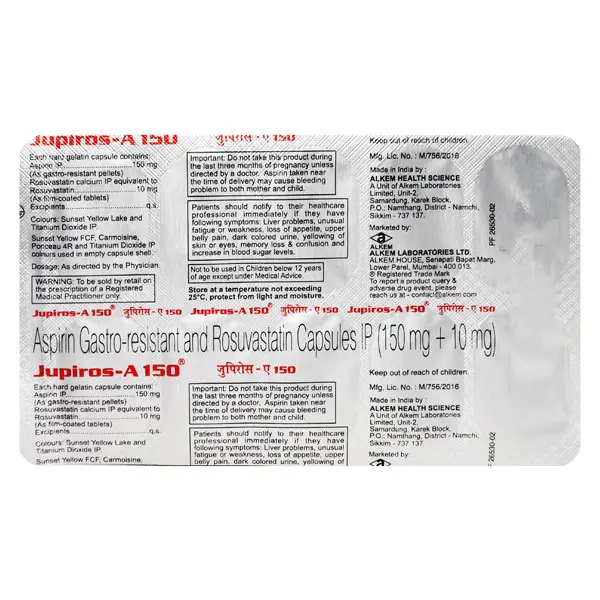 Jupiros A 150mg Capsule 10s