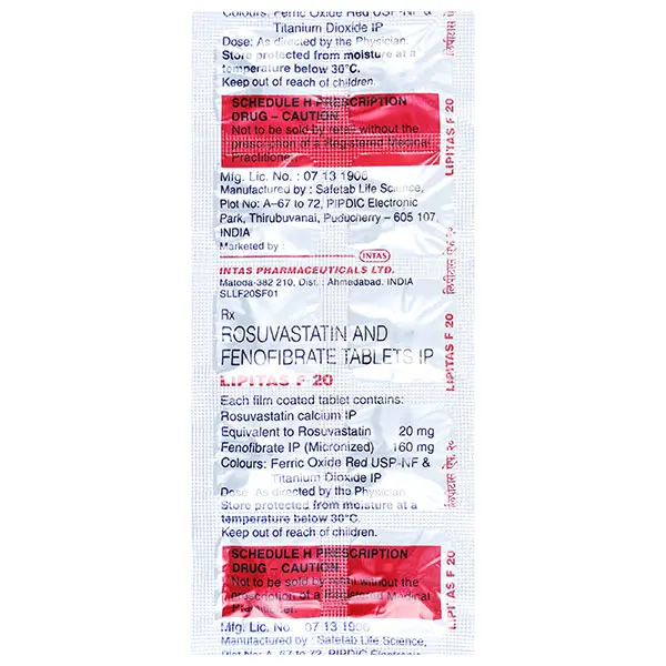 Lipitas F 160mg/20mg Tablet 10s