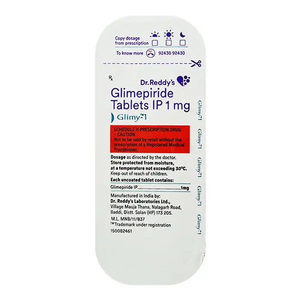 Glimy 1mg Tablet