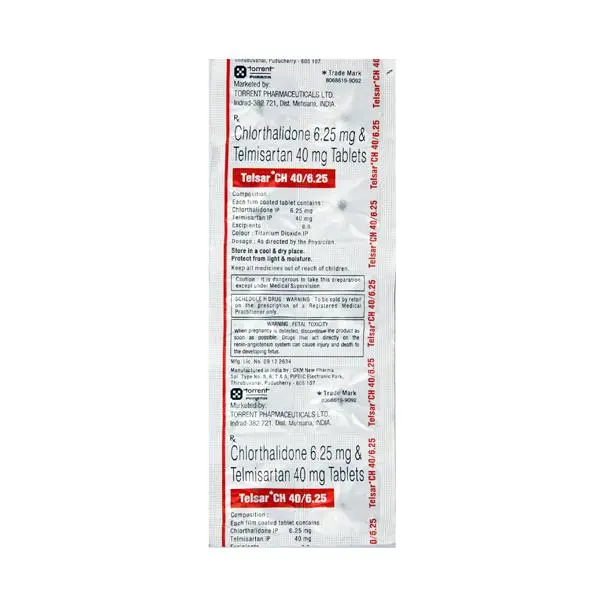 Telsar CH 40mg/6.5mg Tablet