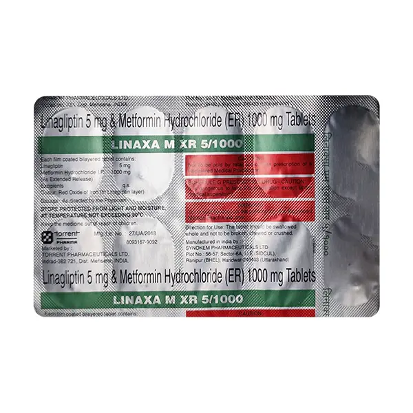 Linaxa M XR 1000mg/5mg Tablet 10s