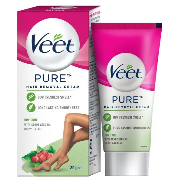 Veet Pure Hair Removal Dry Skin Cream 30g