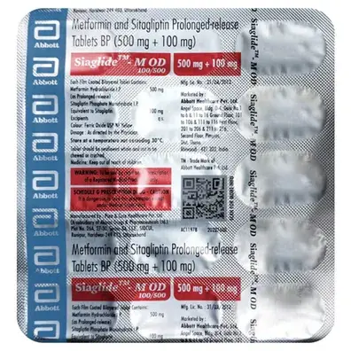 Siaglide M OD 100/500 mg Tablet 15s
