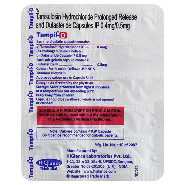 Tampil D 0.4mg/0.5mg Tablet 10s