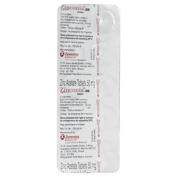 Zinconia 50mg Tablet