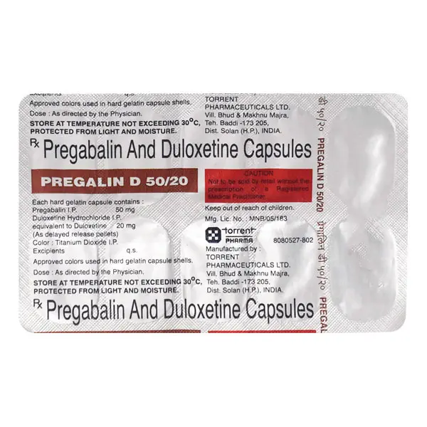 Pregalin D 50/20 Capsule 10s