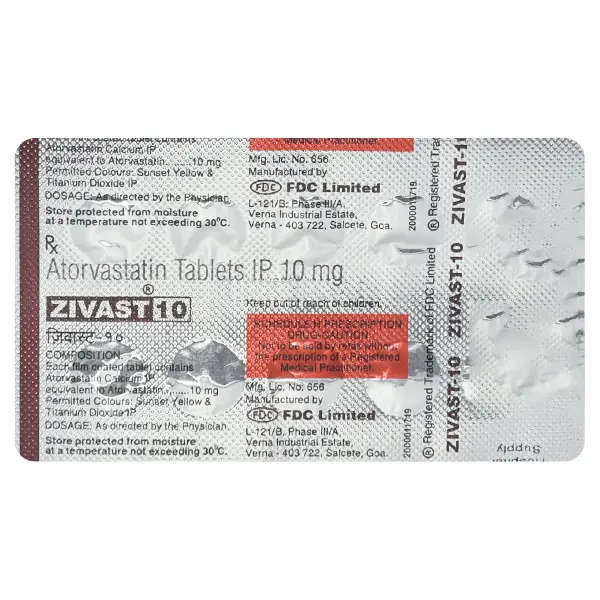 Zivast 10mg Tablet 10s