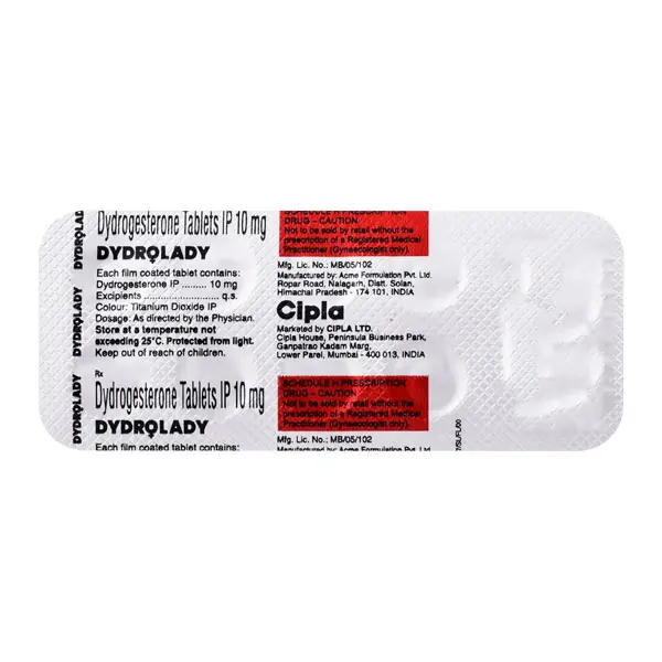 Dydrolady 10mg Tablet 10s