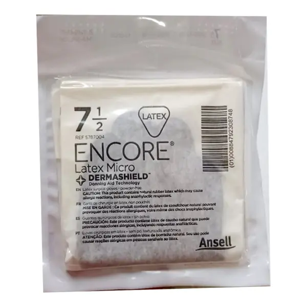 Encore Latex Micro Sugical Gloves 7.5 Inc 2s