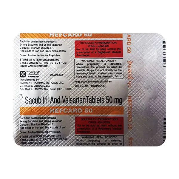 Hefcard Tablet 50mg 14s