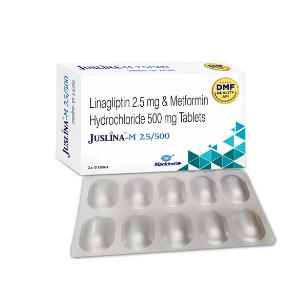 Juslina M 500mg/2.5mg Tablet 10s