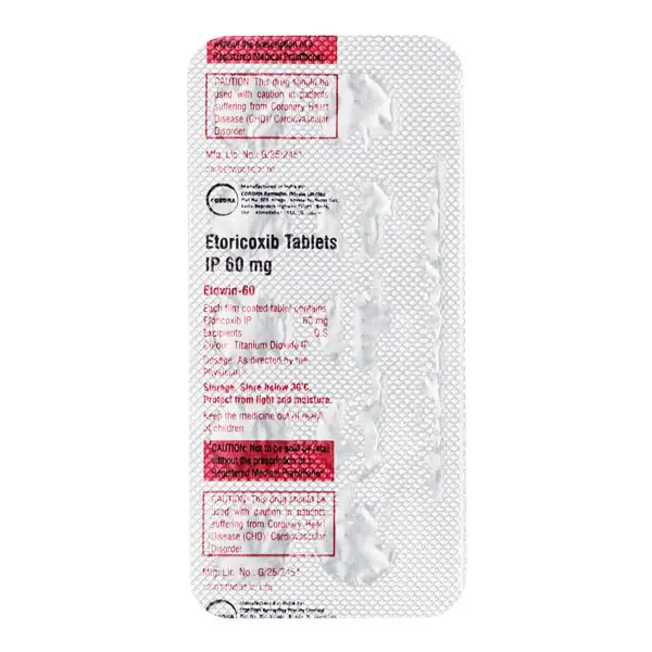 Etowin 60mg Tablet 10s
